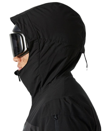 Black Coloured Helly Hansen Mens Gravity Jacket on white background 
