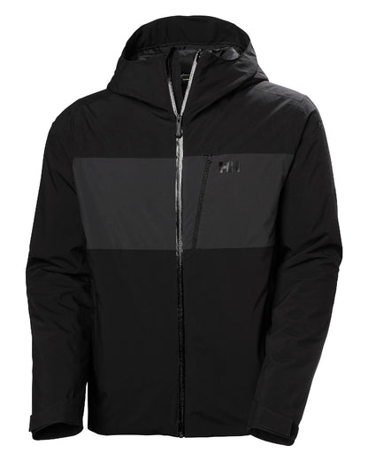 Black Coloured Helly Hansen Mens Gravity Jacket on white background 