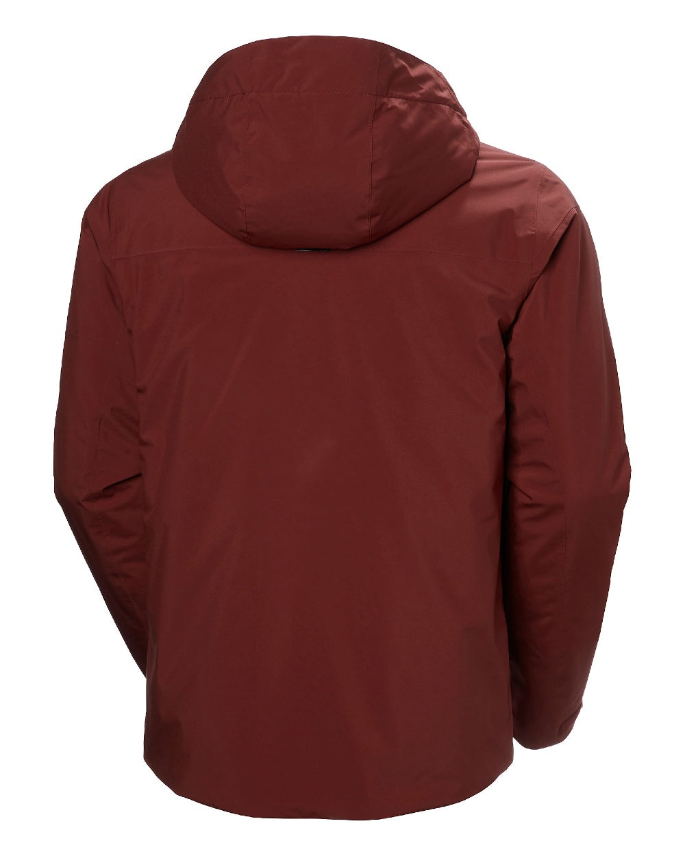 Mars Red Coloured Helly Hansen Mens Gravity Jacket on white background 