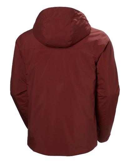 Mars Red Coloured Helly Hansen Mens Gravity Jacket on white background 