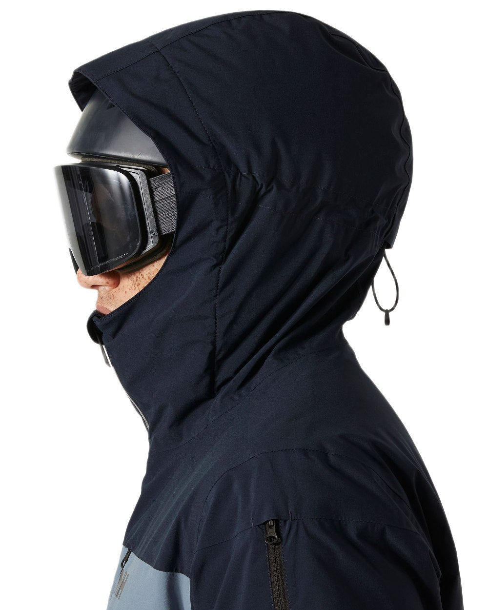 Navy Coloured Helly Hansen Mens Gravity Jacket on white background 