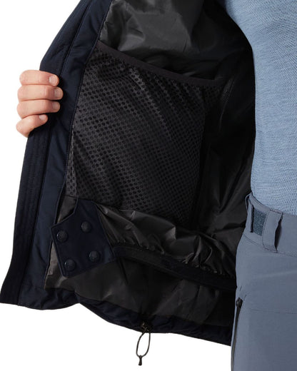 Navy Coloured Helly Hansen Mens Gravity Jacket on white background 