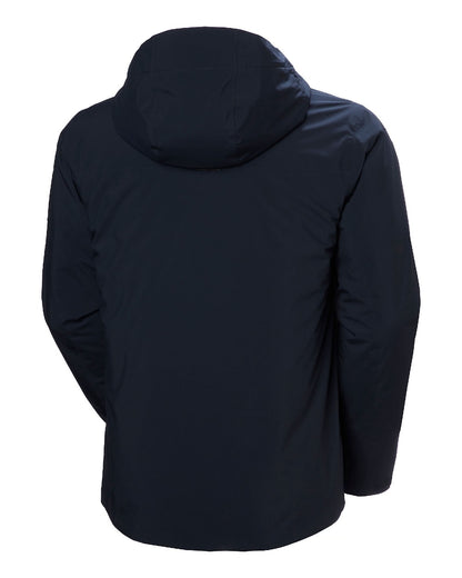Navy Coloured Helly Hansen Mens Gravity Jacket on white background 