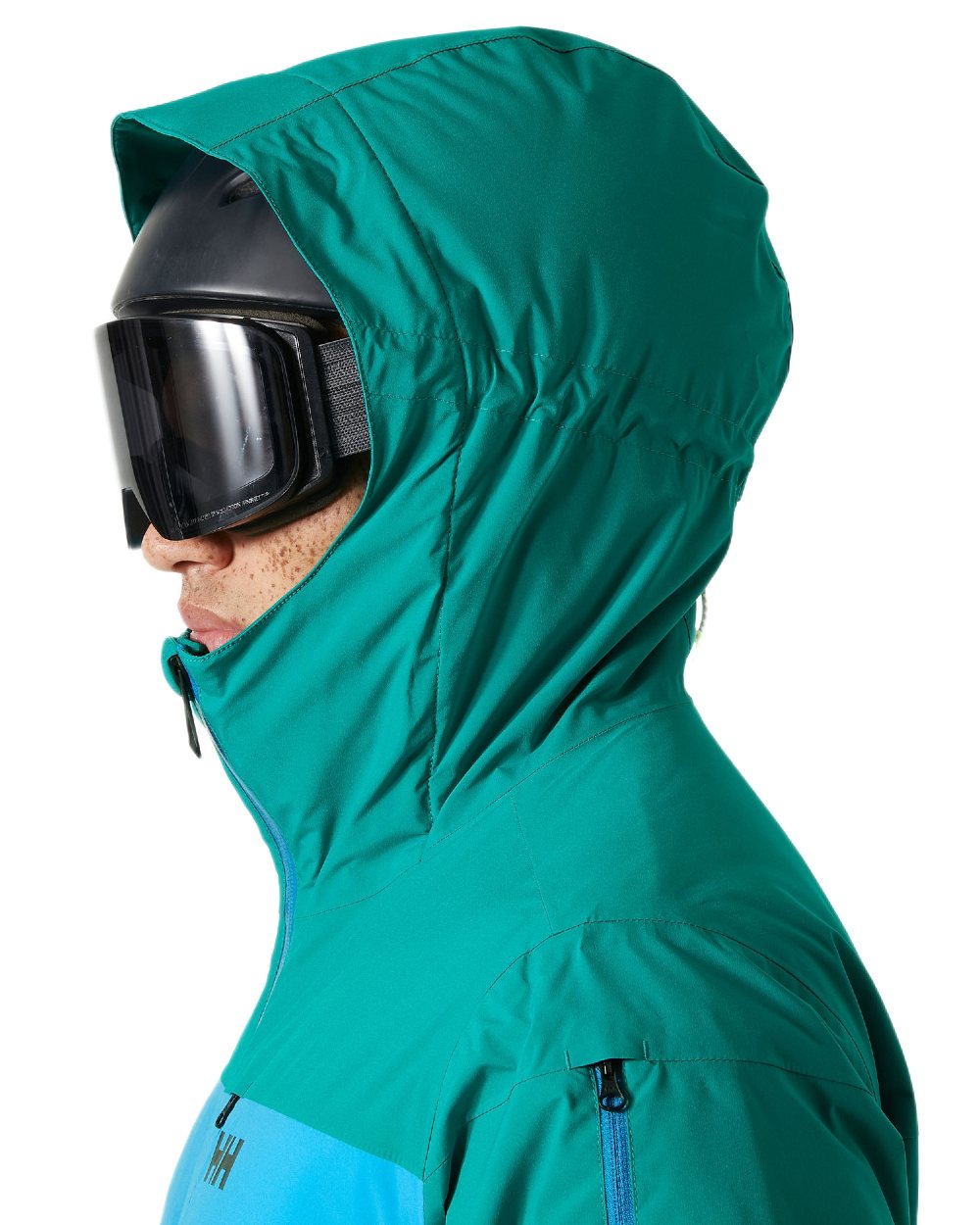 Signal Green Coloured Helly Hansen Mens Gravity Jacket on white background 