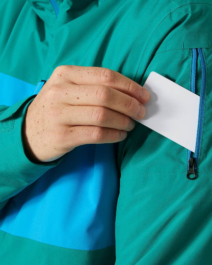 Signal Green Coloured Helly Hansen Mens Gravity Jacket on white background 