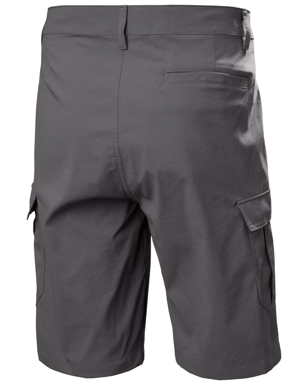 Ebony coloured Helly Hansen Mens HH Quick-Dry Cargo Shorts 11 on white background 