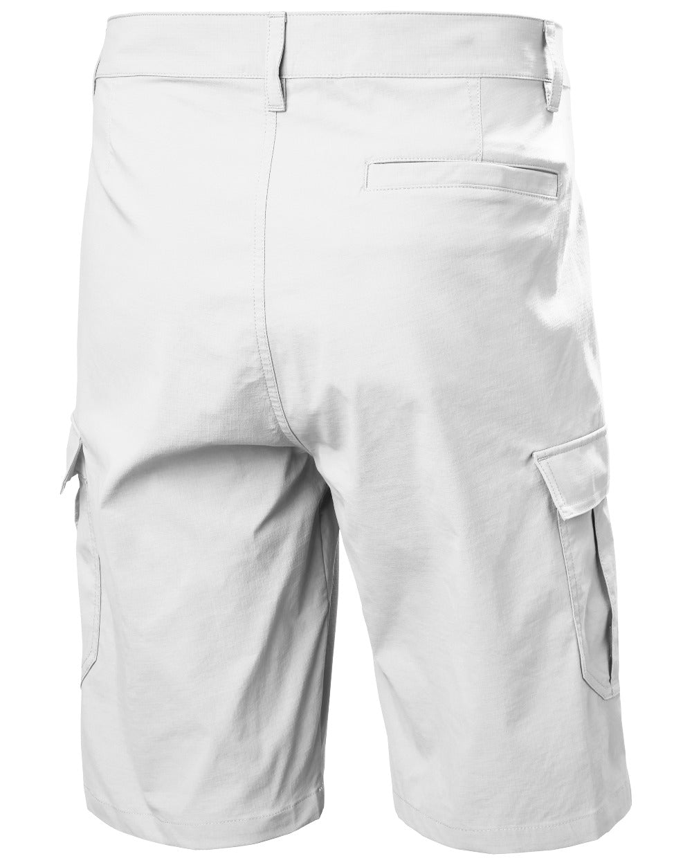 Grey Fog coloured Helly Hansen Mens HH Quick-Dry Cargo Shorts 11 on white background 