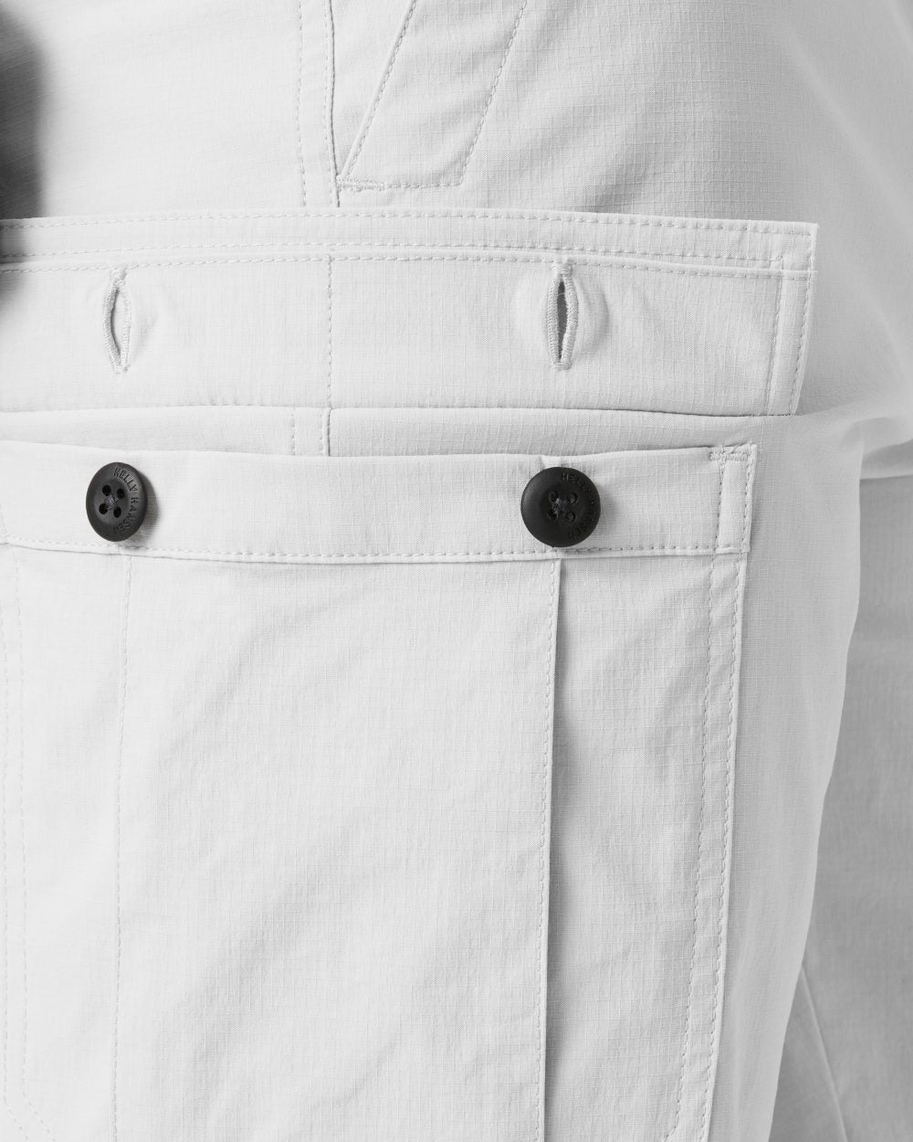 Grey Fog coloured Helly Hansen Mens HH Quick-Dry Cargo Shorts 11 on white background 