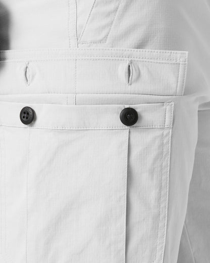 Grey Fog coloured Helly Hansen Mens HH Quick-Dry Cargo Shorts 11 on white background 