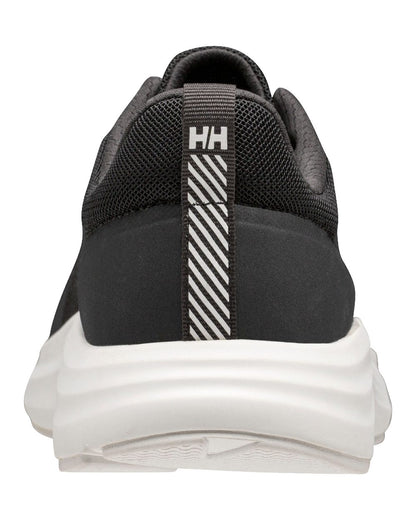 Black White Coloured Helly Hansen Mens HP Ahiga EVO 5 Marine Lifestyle Shoes on white background 