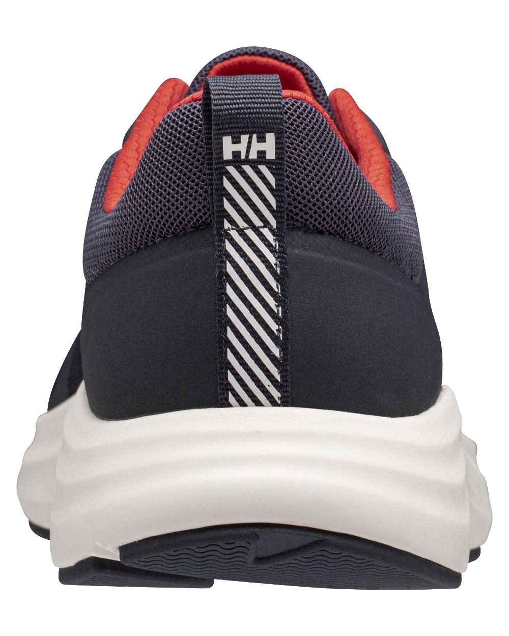 Navy Red Alert Coloured Helly Hansen Mens HP Ahiga EVO 5 Marine Lifestyle Shoes on white background 