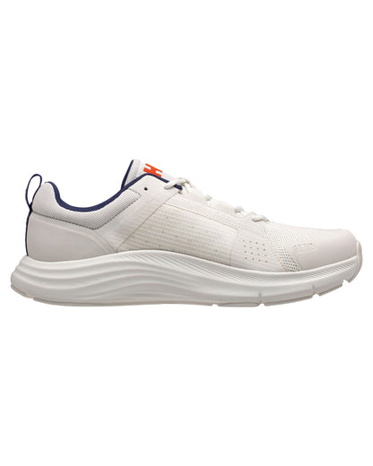 Off White Ocean Coloured Helly Hansen Mens HP Ahiga EVO 5 Marine Lifestyle Shoes on white background 