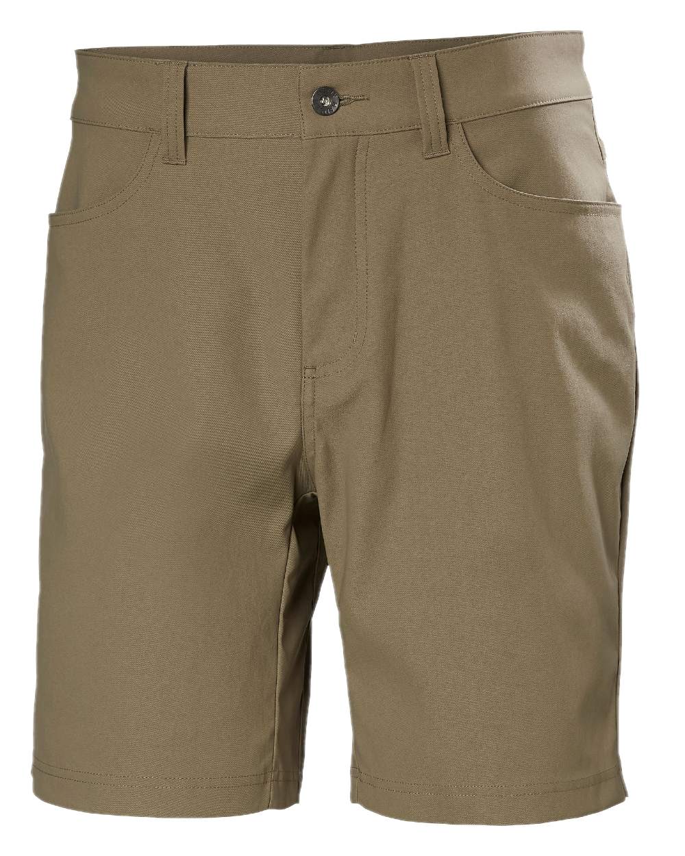 Bedrock coloured Helly Hansen Mens Holmen 5 Pocket Shorts on white background 