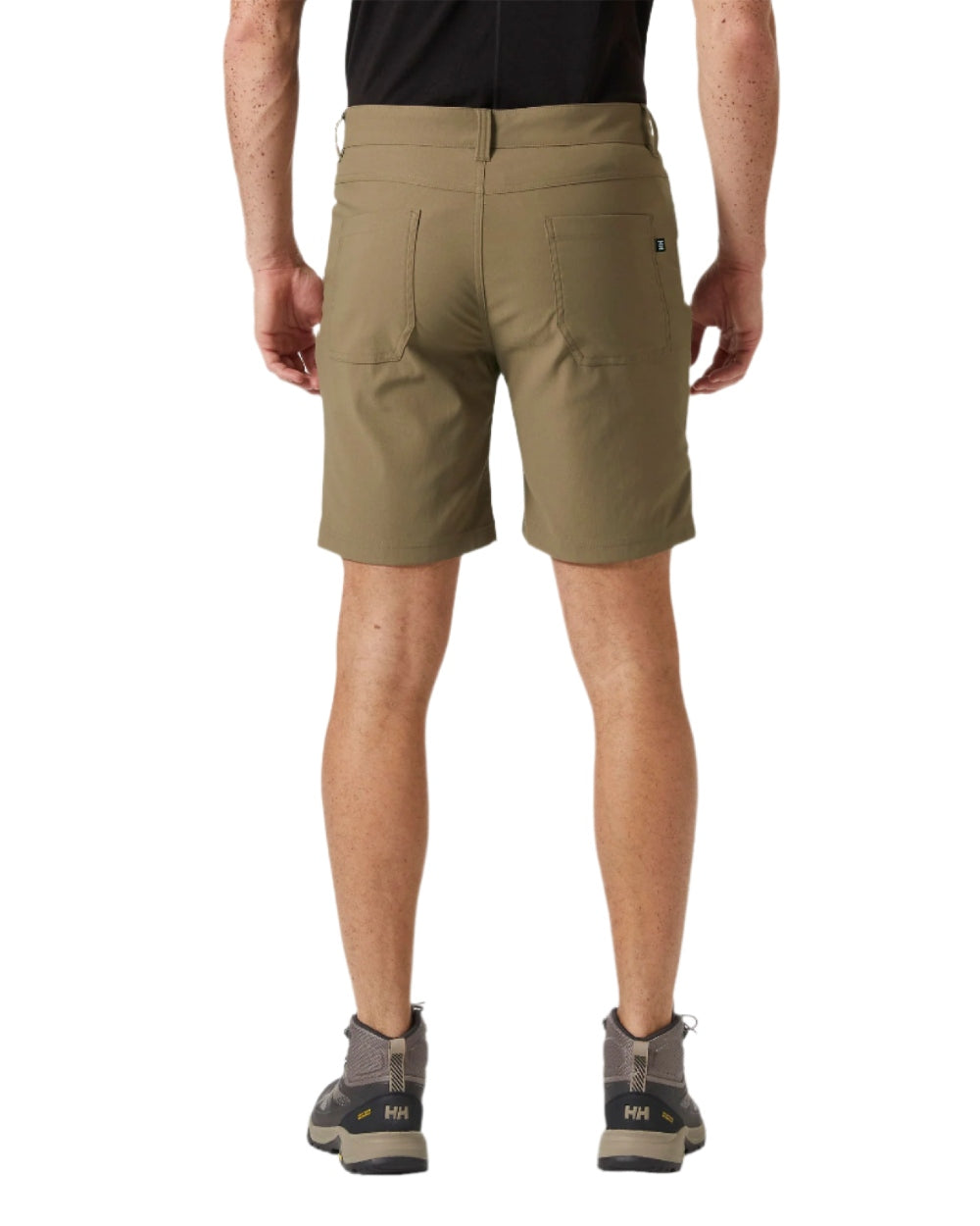 Bedrock coloured Helly Hansen Mens Holmen 5 Pocket Shorts on white background 