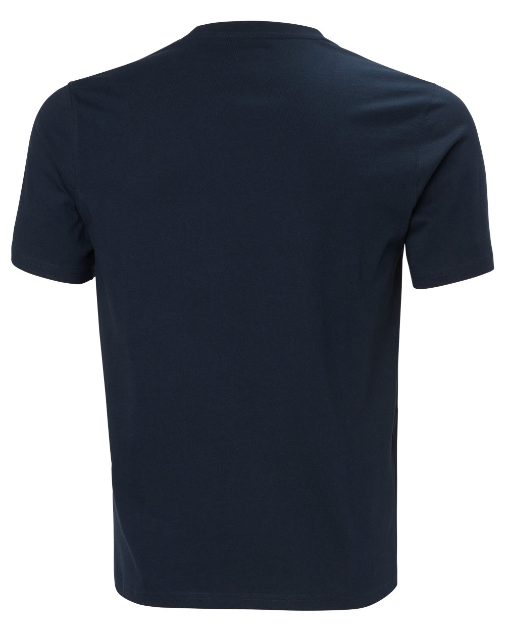 Navy coloured Helly Hansen Mens Hudson T-Shirt on white background 