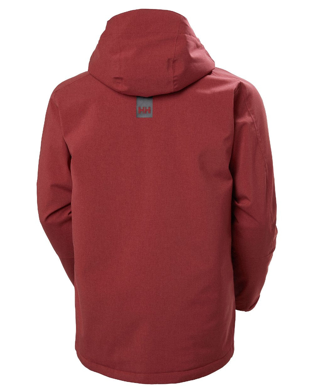 Mars Red Coloured Helly Hansen Mens Juniper 3.0 Jacket on white background 