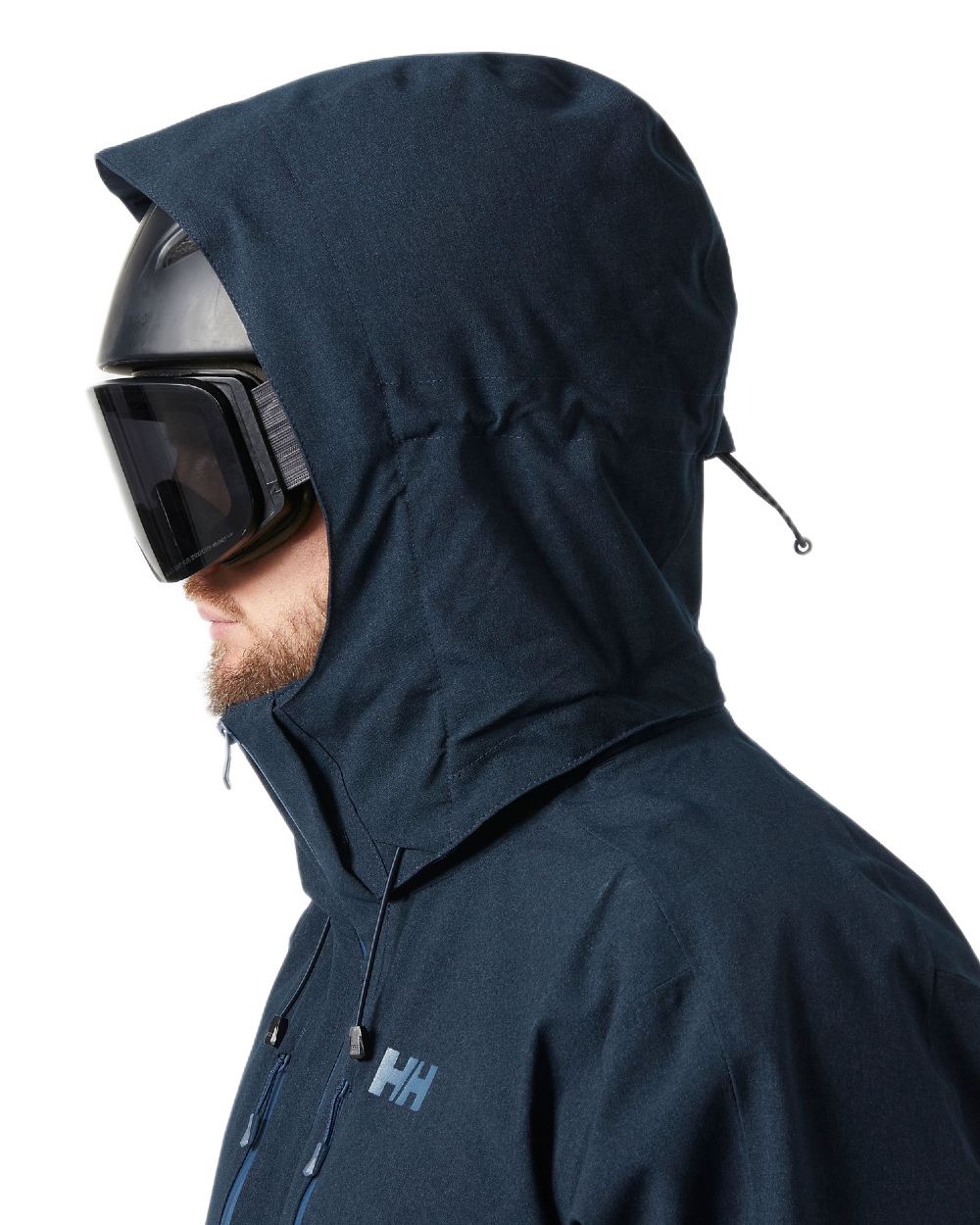 Navy Coloured Helly Hansen Mens Juniper 3.0 Jacket on white background 