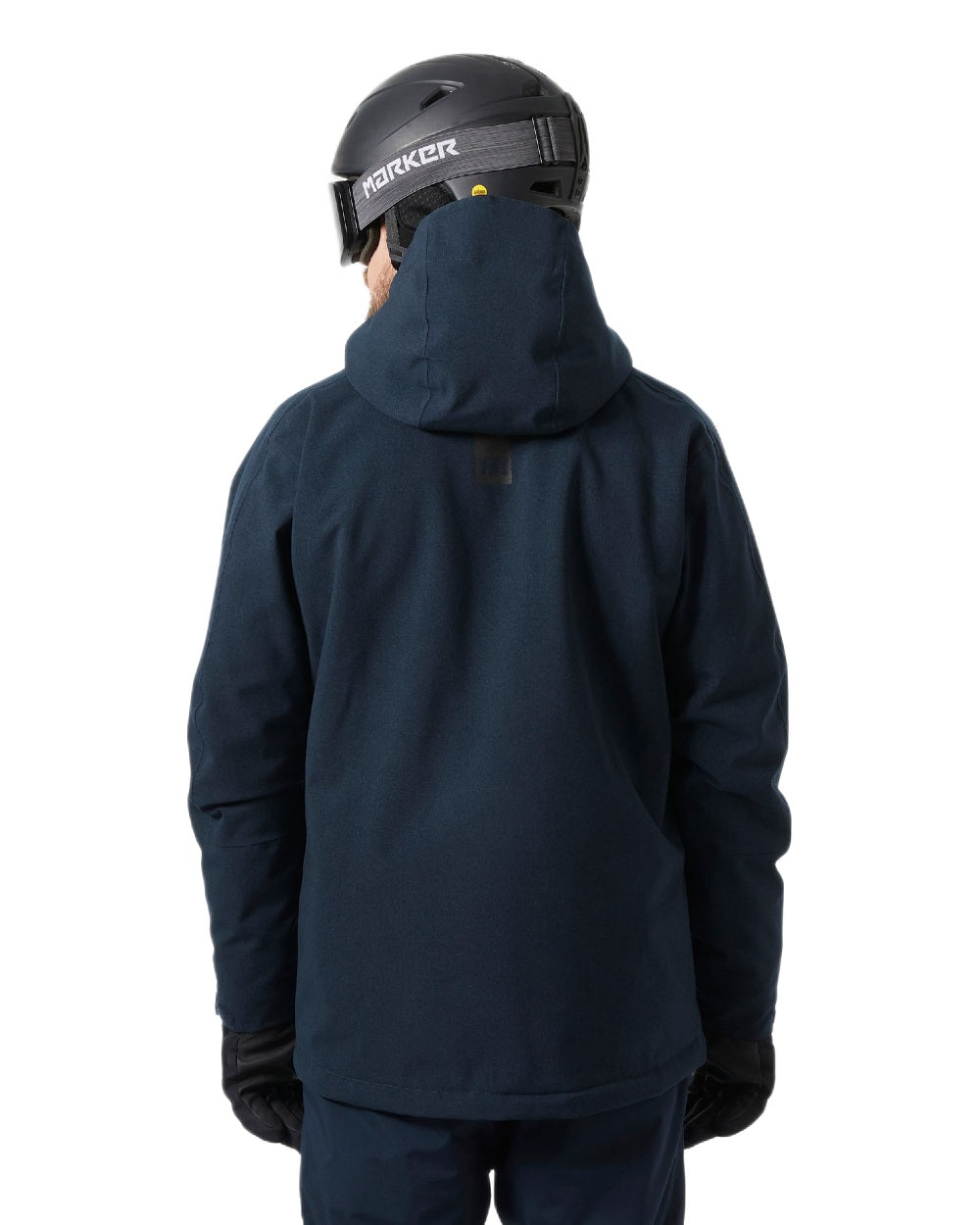 Navy Coloured Helly Hansen Mens Juniper 3.0 Jacket on white background 