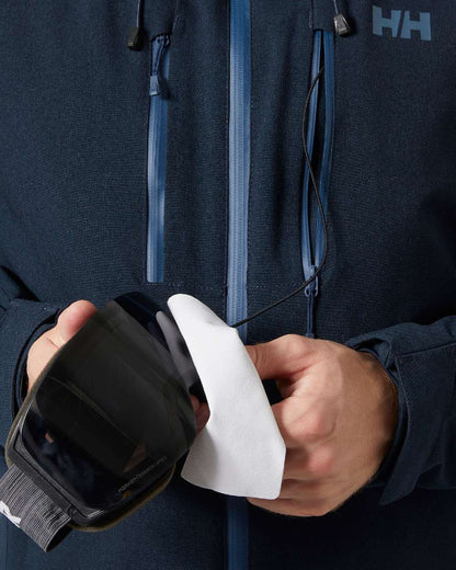 Navy Coloured Helly Hansen Mens Juniper 3.0 Jacket on white background 