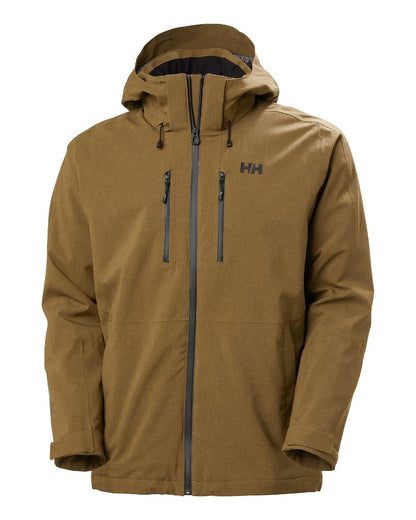 Sepia Coloured Helly Hansen Mens Juniper 3.0 Jacket on white background 