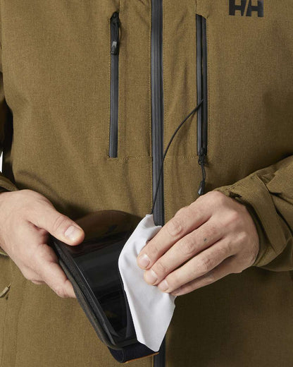 Sepia Coloured Helly Hansen Mens Juniper 3.0 Jacket on white background 