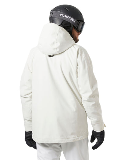 Snow Coloured Helly Hansen Mens Juniper 3.0 Jacket on white background 