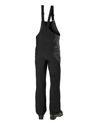 Black Coloured Helly Hansen Mens Legendary Insulated Bib Pants on white background 