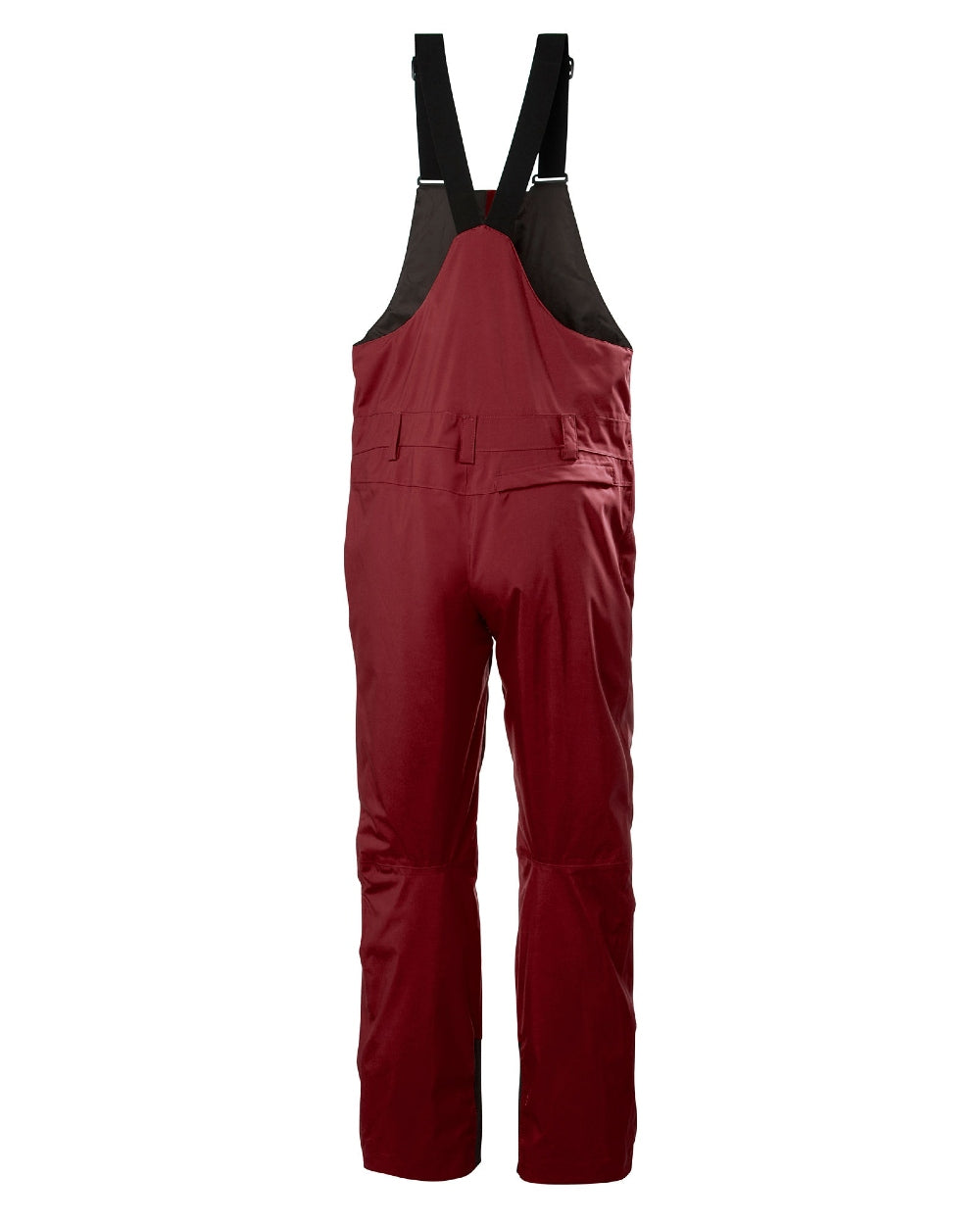 Mars Red Coloured Helly Hansen Mens Legendary Insulated Bib Pants on white background 