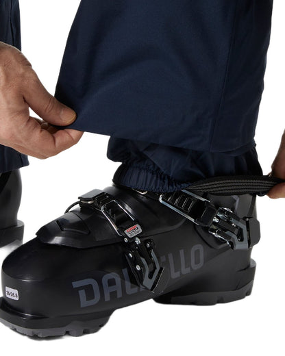 Navy Coloured Helly Hansen Mens Legendary Insulated Bib Pants on white background 