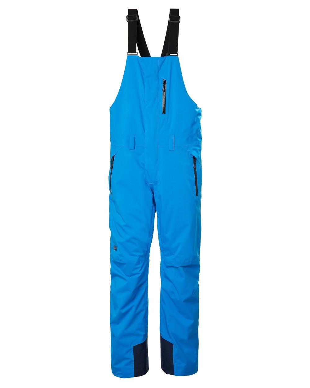 Neptune Blue Coloured Helly Hansen Mens Legendary Insulated Bib Pants on white background 