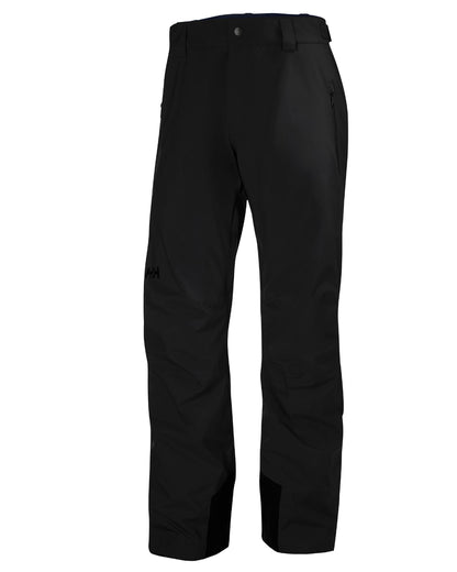 Black Coloured Helly Hansen Mens Legendary Insulated Ski Pants on white background 