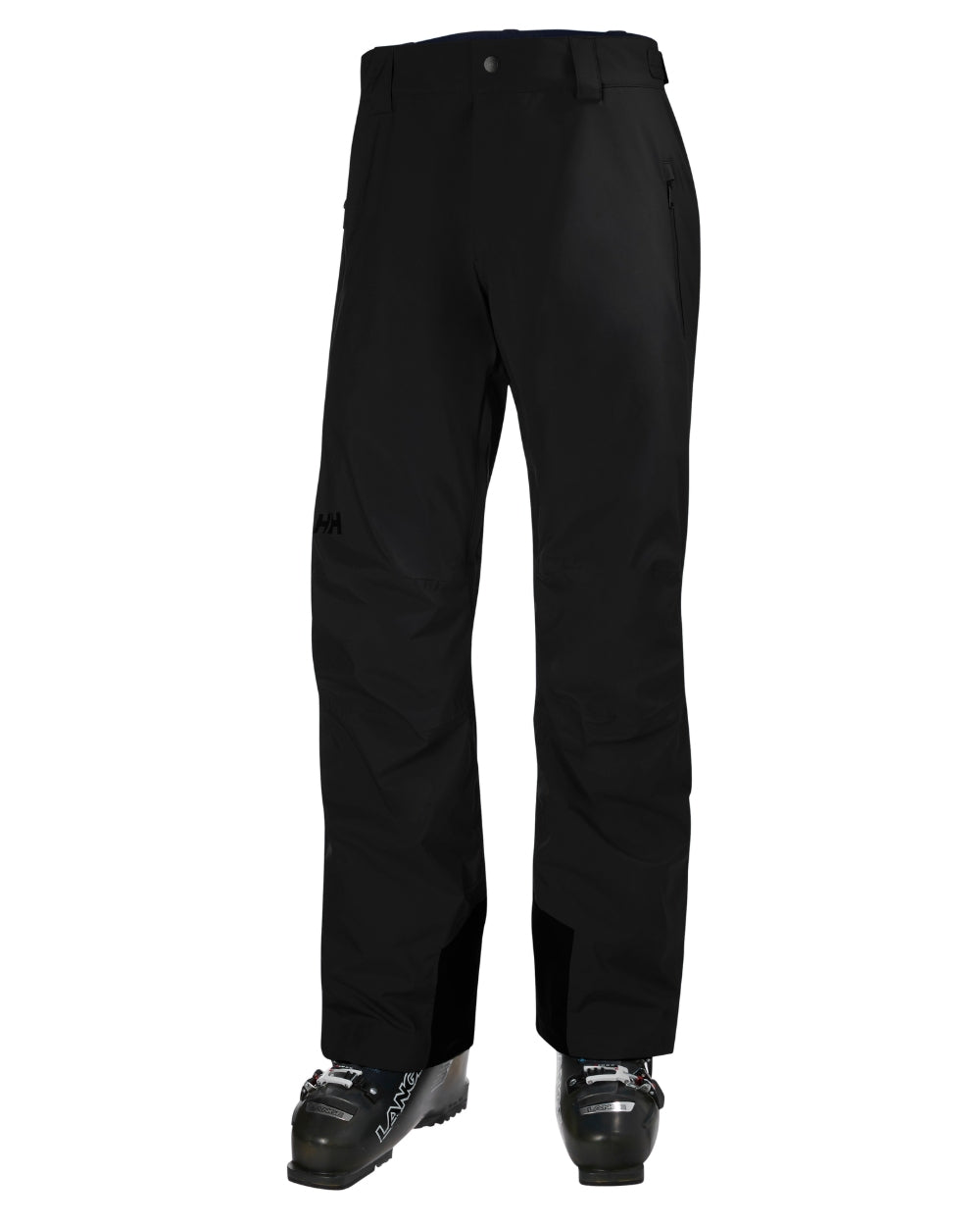 Black Coloured Helly Hansen Mens Legendary Insulated Ski Pants on white background 