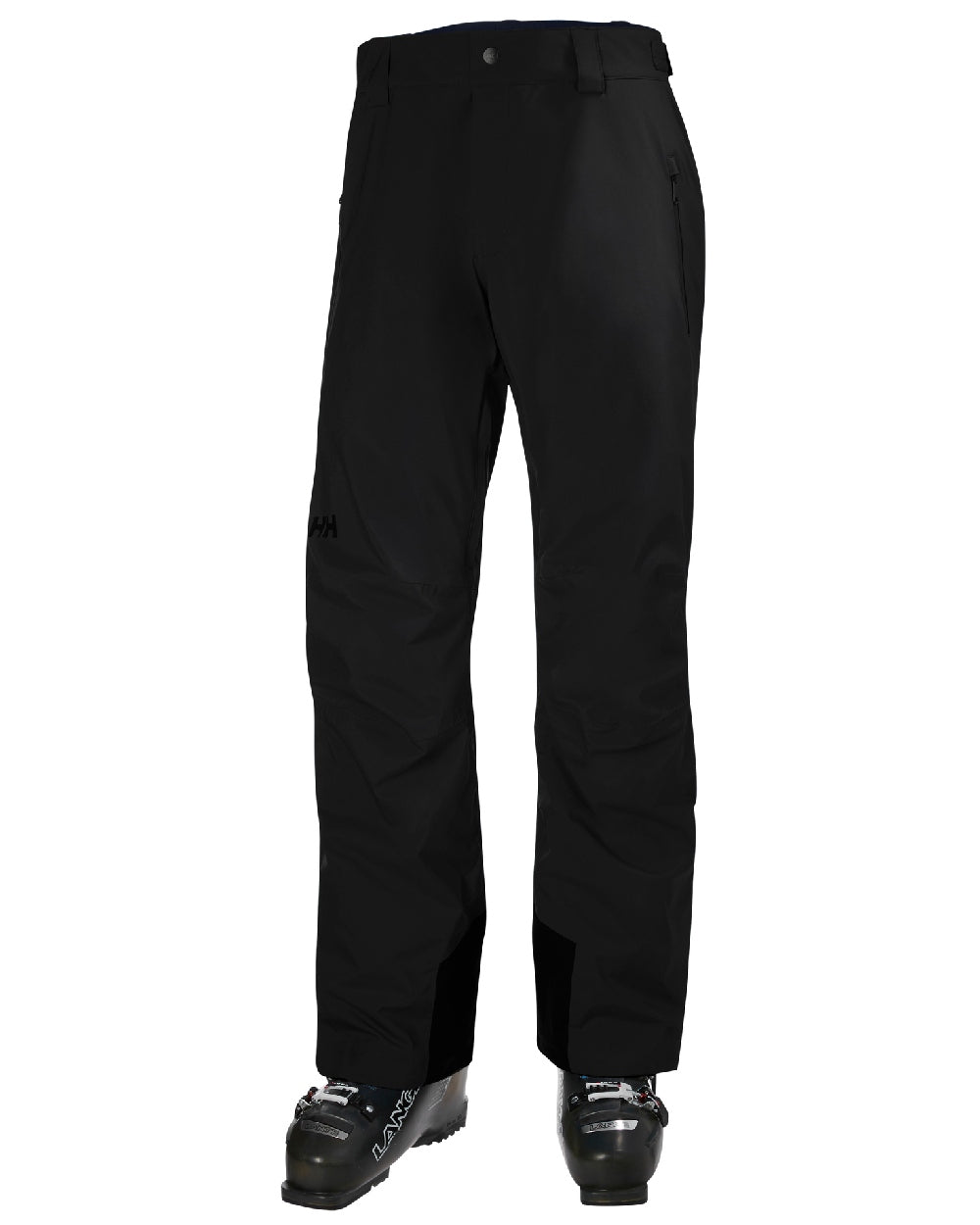 Black Coloured Helly Hansen Mens Legendary Insulated Ski Pants on white background 