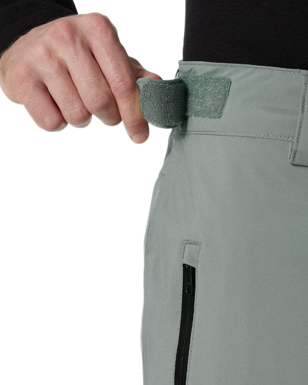Concrete Coloured Helly Hansen Mens Legendary Insulated Ski Pants on white background 