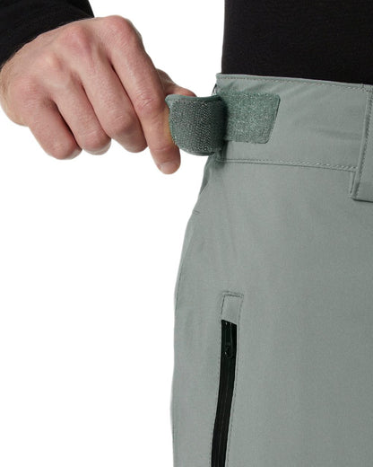 Concrete Coloured Helly Hansen Mens Legendary Insulated Ski Pants on white background 