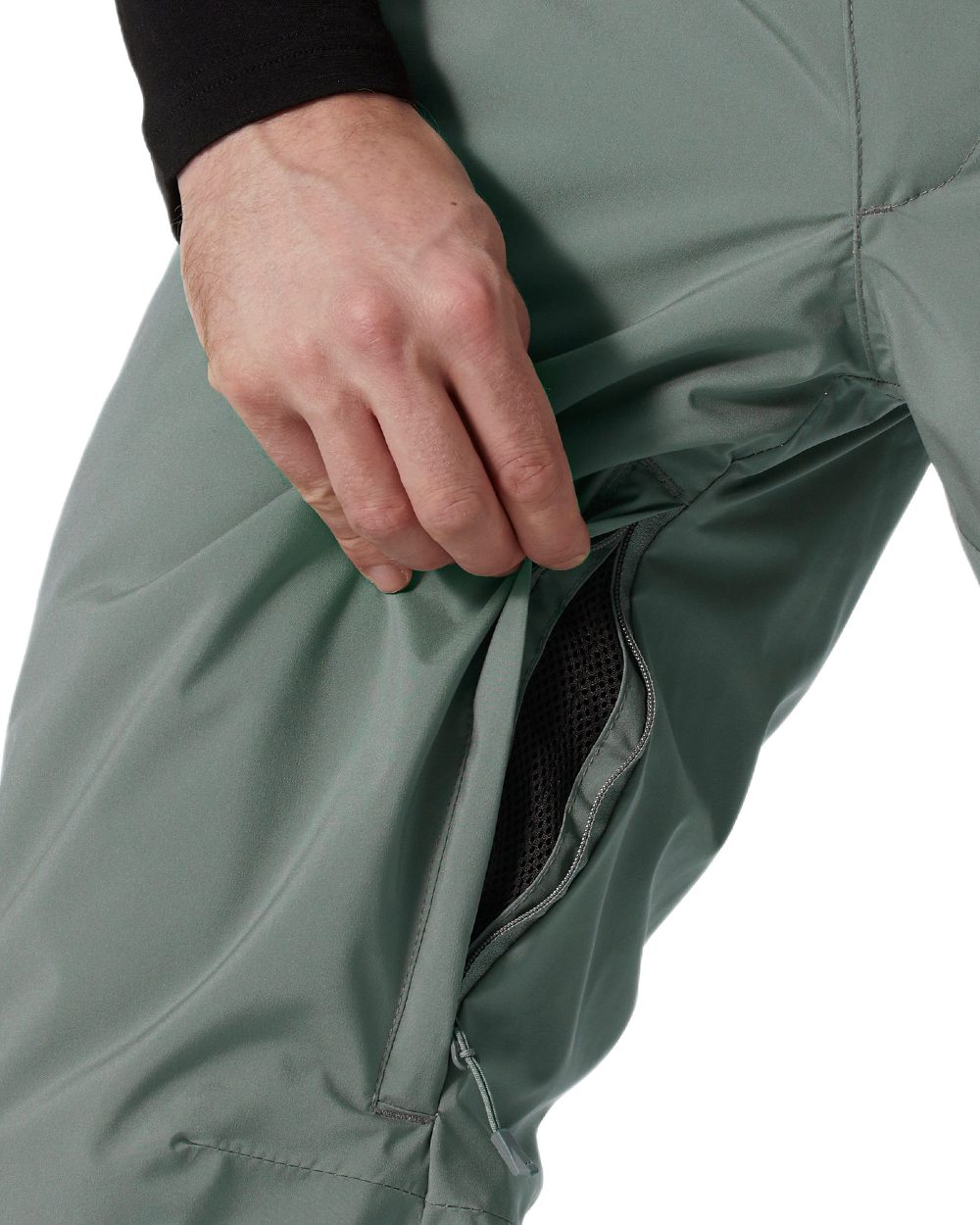 Concrete Coloured Helly Hansen Mens Legendary Insulated Ski Pants on white background 