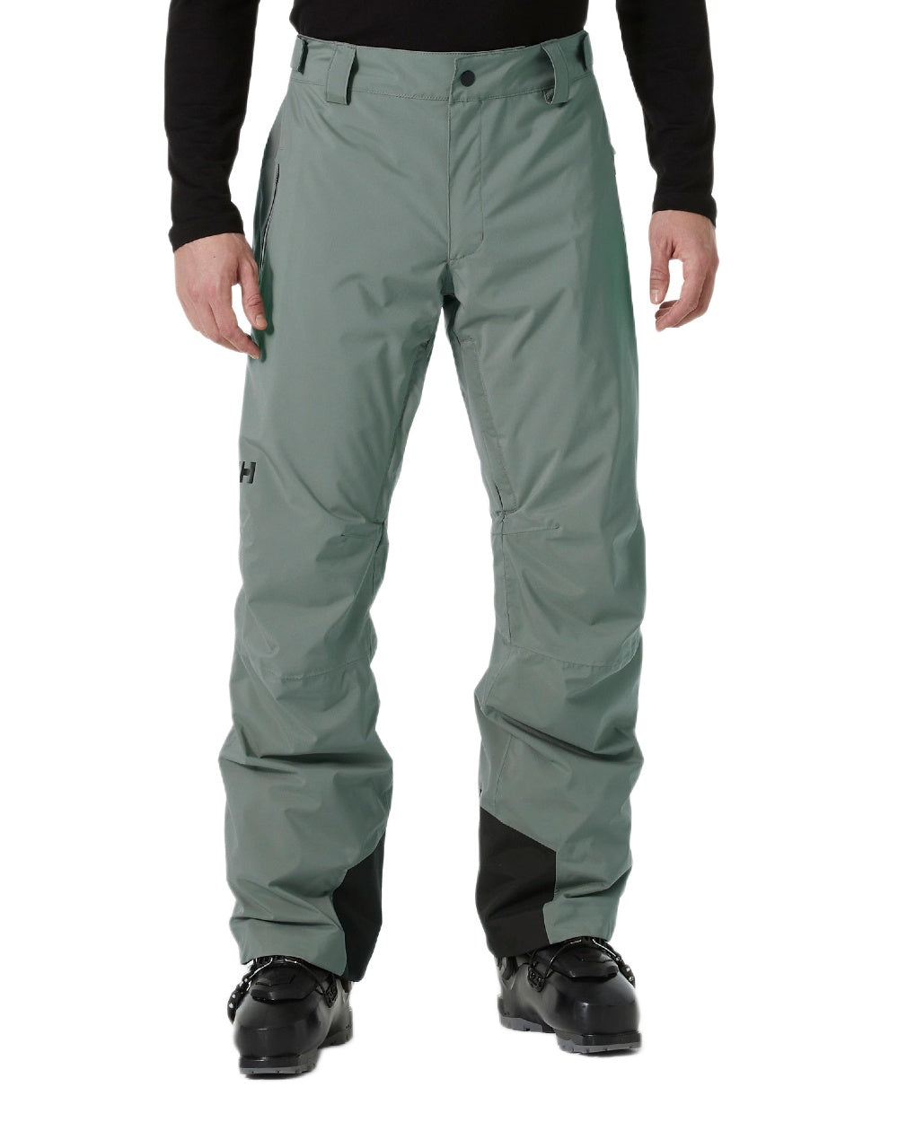 Concrete Coloured Helly Hansen Mens Legendary Insulated Ski Pants on white background 