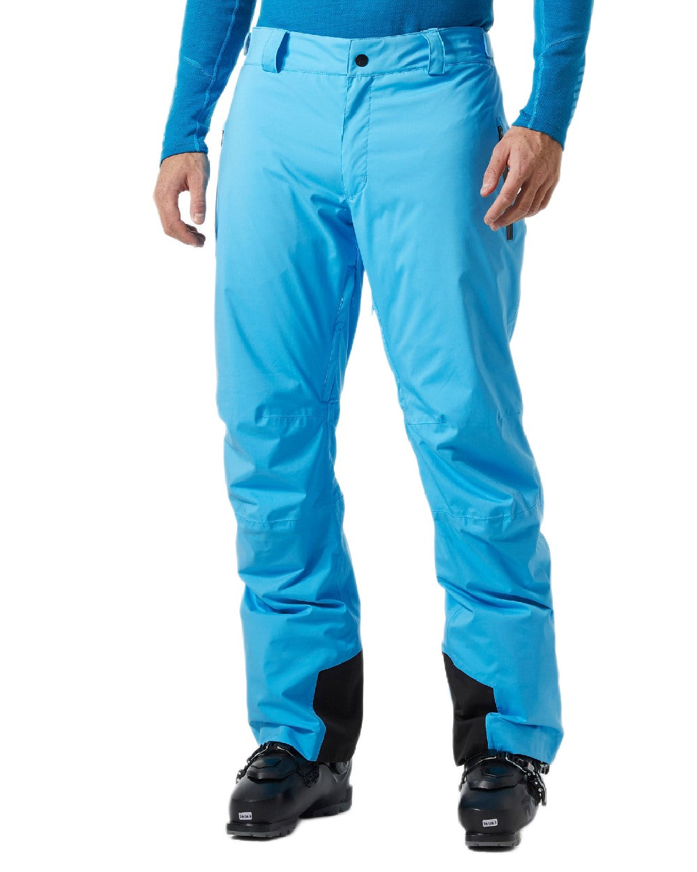 Cyan Coloured Helly Hansen Mens Legendary Insulated Ski Pants on white background 
