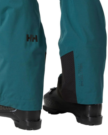 Dark Creek Coloured Helly Hansen Mens Legendary Insulated Ski Pants on white background 