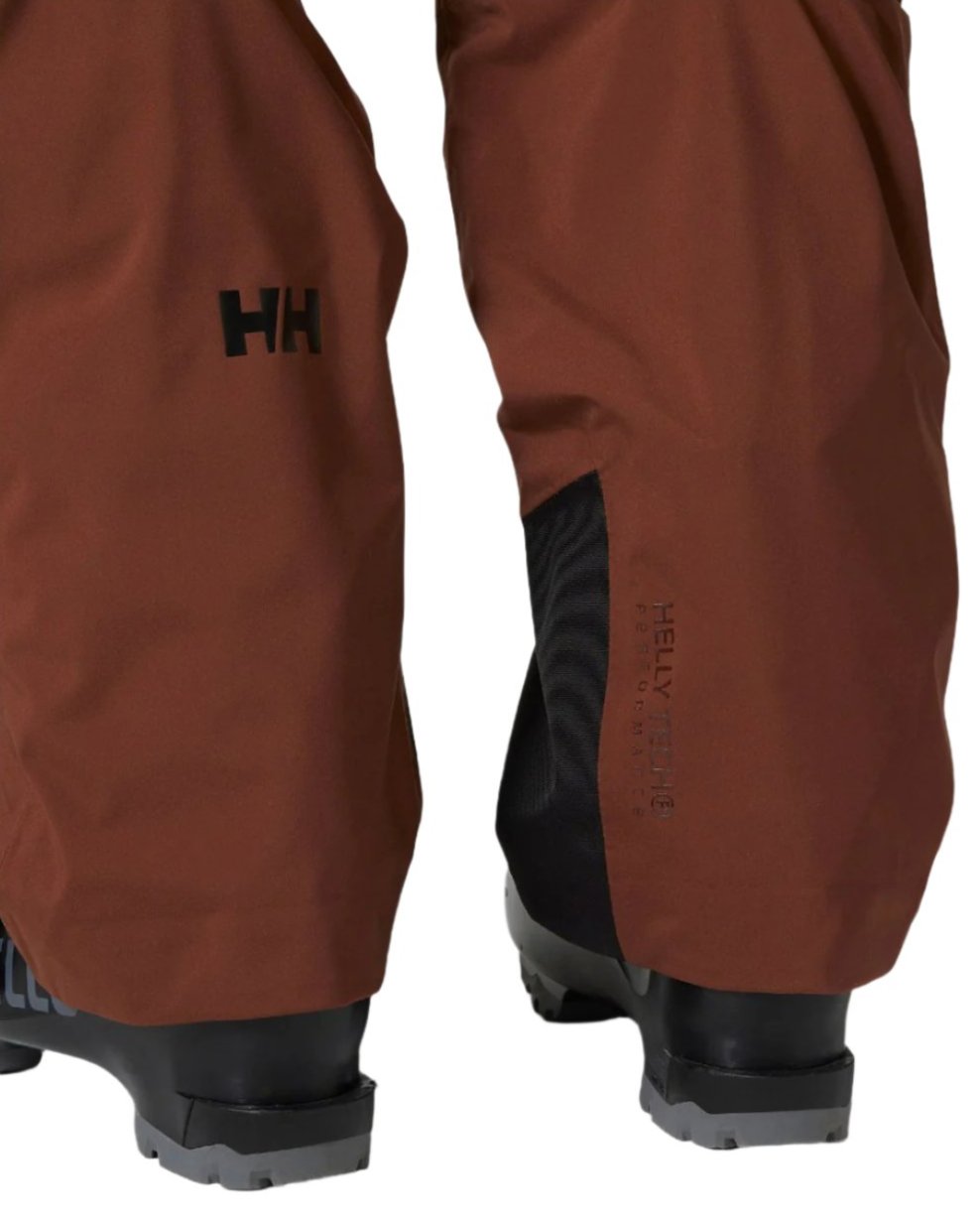 Iron Oxide Coloured Helly Hansen Mens Legendary Insulated Ski Pants on white background 