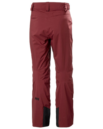 Mars Red Coloured Helly Hansen Mens Legendary Insulated Ski Pants on white background 