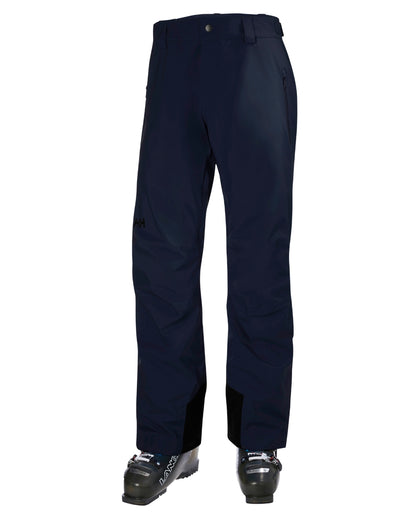 Navy Coloured Helly Hansen Mens Legendary Insulated Ski Pants on white background 