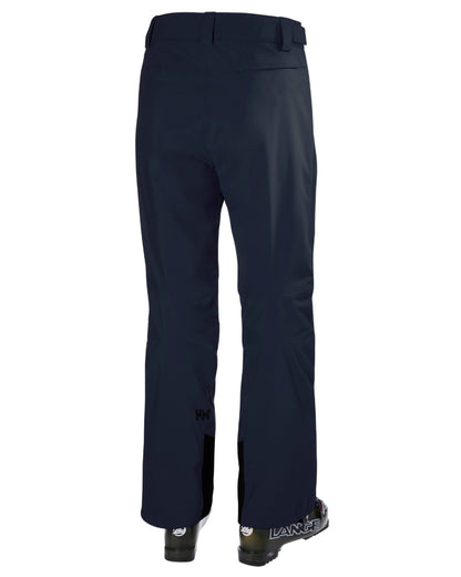 Navy Coloured Helly Hansen Mens Legendary Insulated Ski Pants on white background 