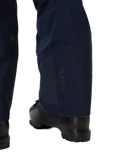 Navy Coloured Helly Hansen Mens Legendary Insulated Ski Pants on white background 