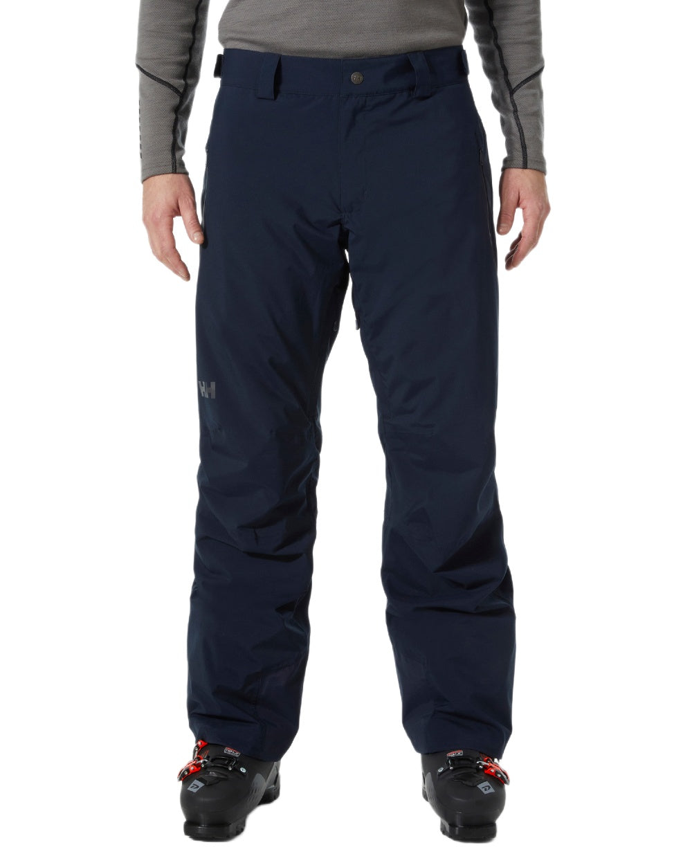 Navy Coloured Helly Hansen Mens Legendary Insulated Ski Pants on white background 