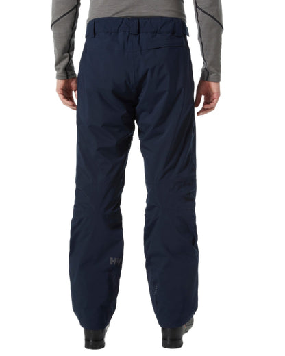 Navy Coloured Helly Hansen Mens Legendary Insulated Ski Pants on white background 