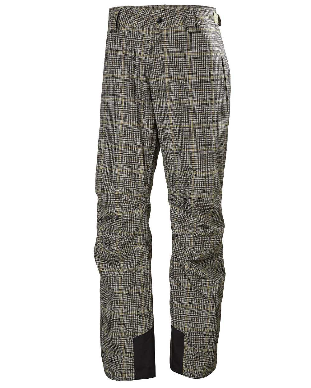 Pebble Broxburn Plaid Aop Coloured Helly Hansen Mens Legendary Insulated Ski Pants on white background 