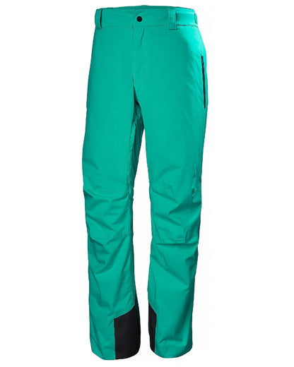 Signal Green Coloured Helly Hansen Mens Legendary Insulated Ski Pants on white background 