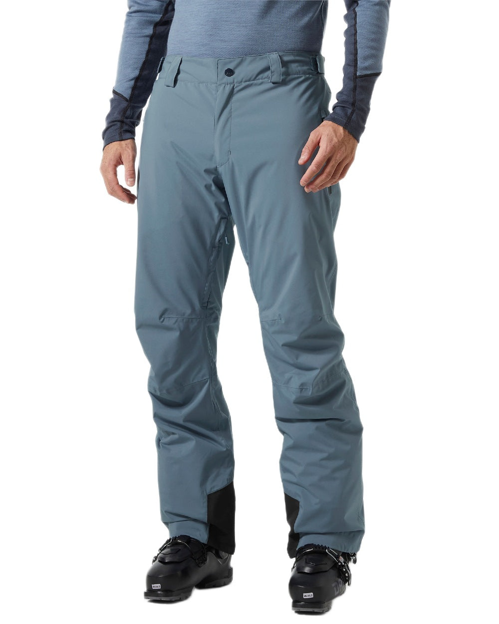 Washed Navy Coloured Helly Hansen Mens Legendary Insulated Ski Pants on white background 