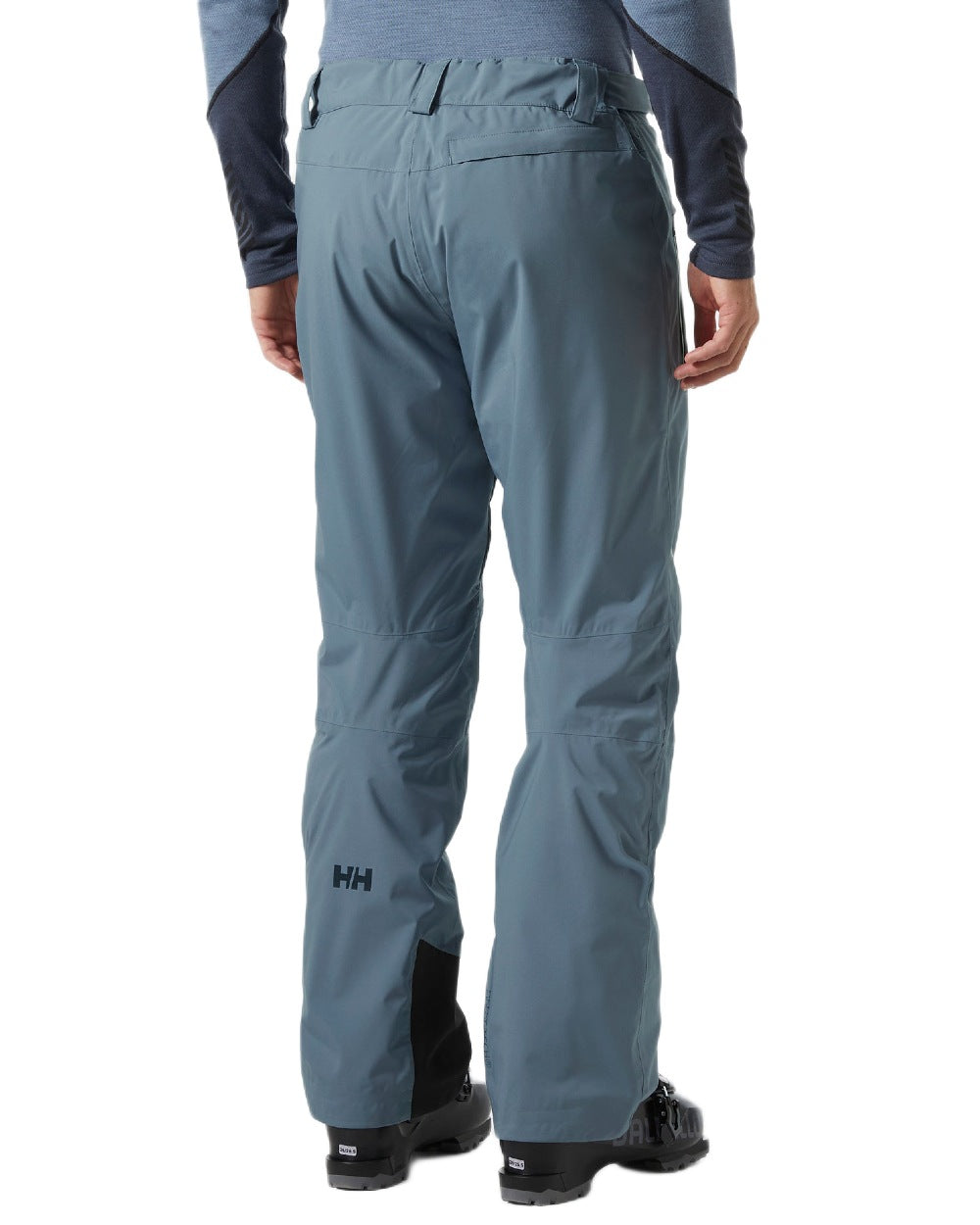 Washed Navy Coloured Helly Hansen Mens Legendary Insulated Ski Pants on white background 